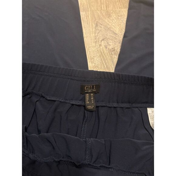 G.I.L.I. Jetsetter Regular Side Slit Pull on Pants Navy - Picture 2 of 4